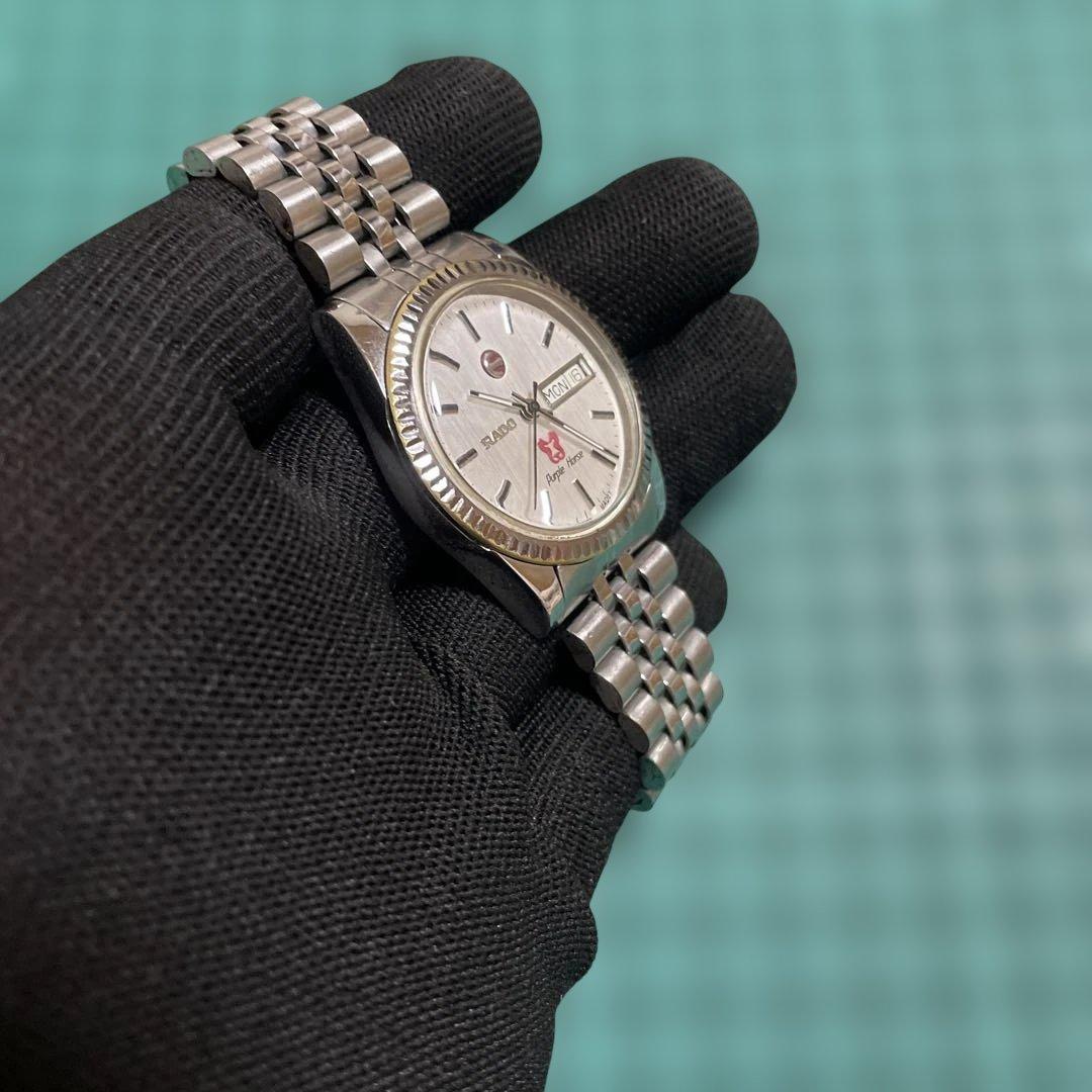RADO 自動巻き時計 Purple horseシルバー - メルカリ