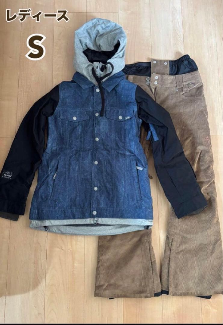 【SALE】スノーボードウェア上下 Sサイズ クリアランスセール] スノーボードウェア 上下セット メンズ