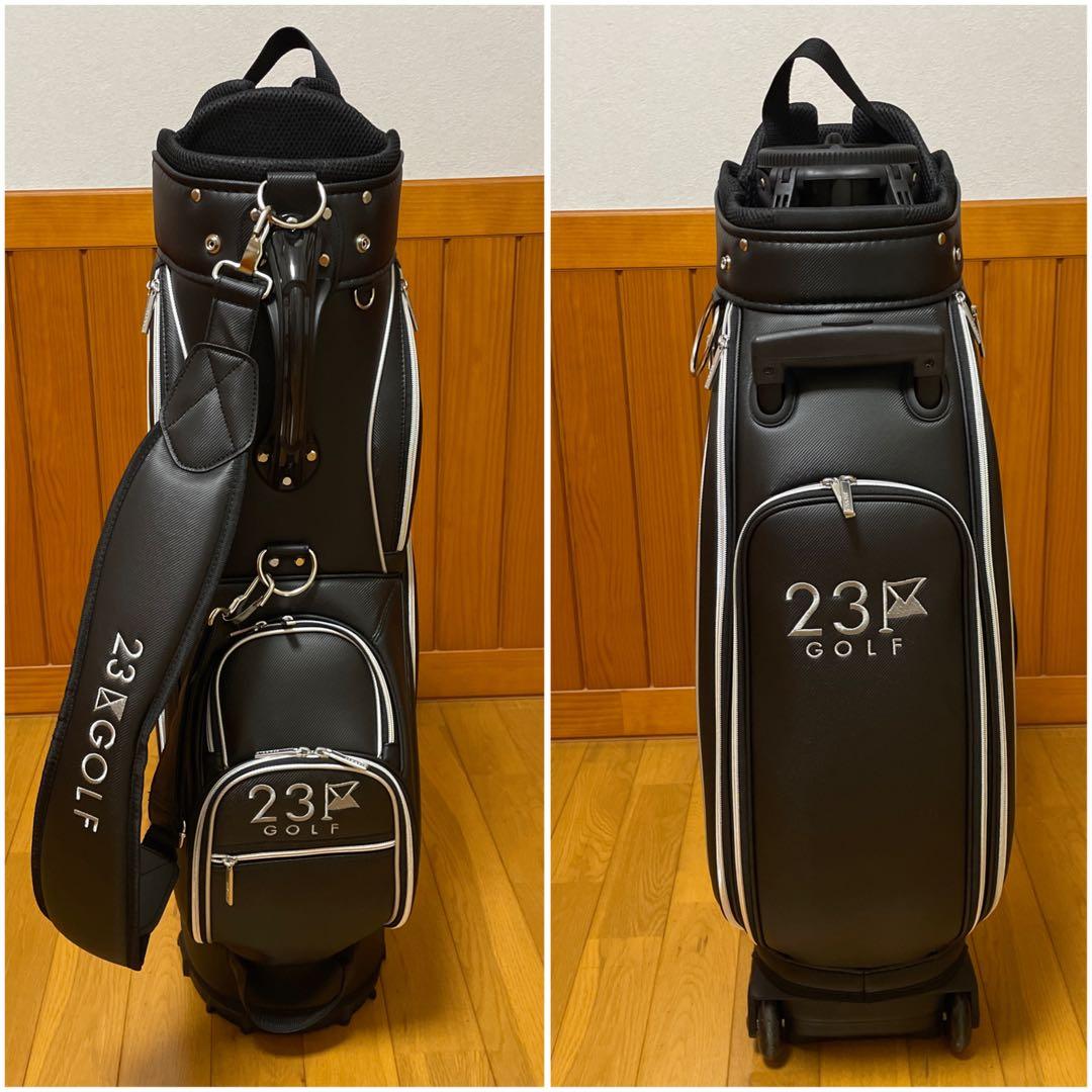 新品同様 23区 ゴルフ セルフスタンドバッグ内蔵キャディバッグ