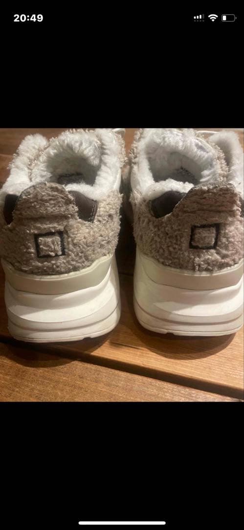 D.A.T.E デイト39600円フーガ⭐︎テディ素材スニーカーTEDDYファー