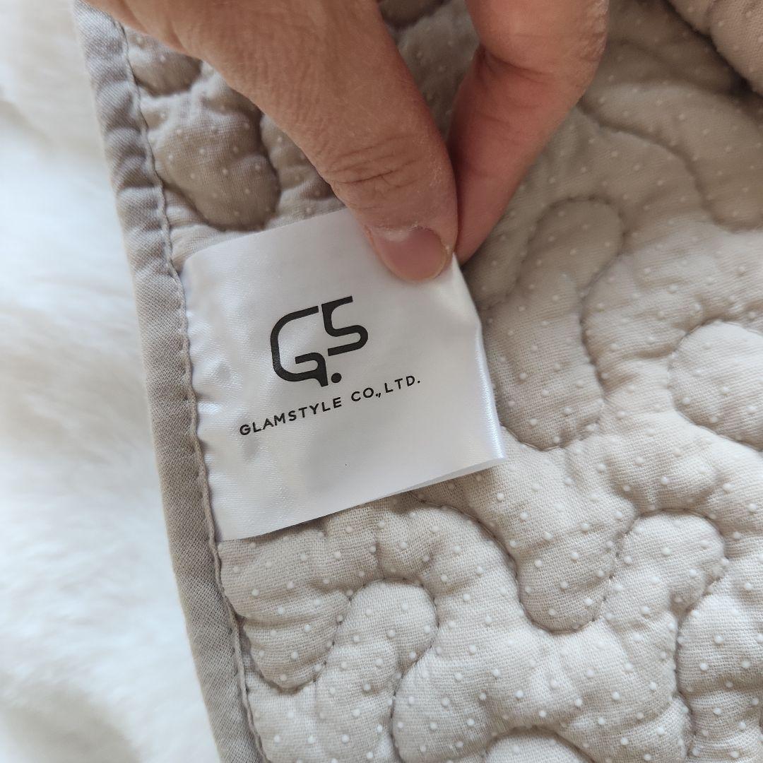 グレー キルティングラグ 滑り止め付 イブル ロアン グレージュ 190