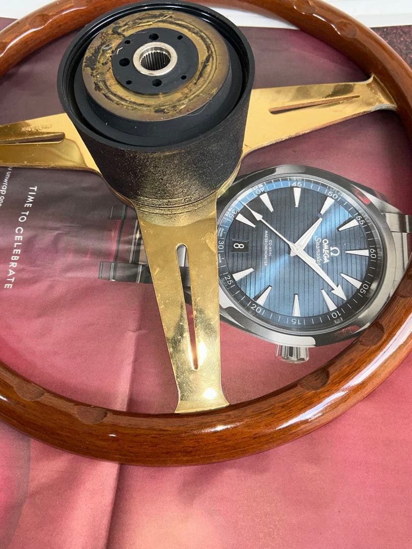 希少品】NARDI トルク ステアリングホイール ゴールド L10