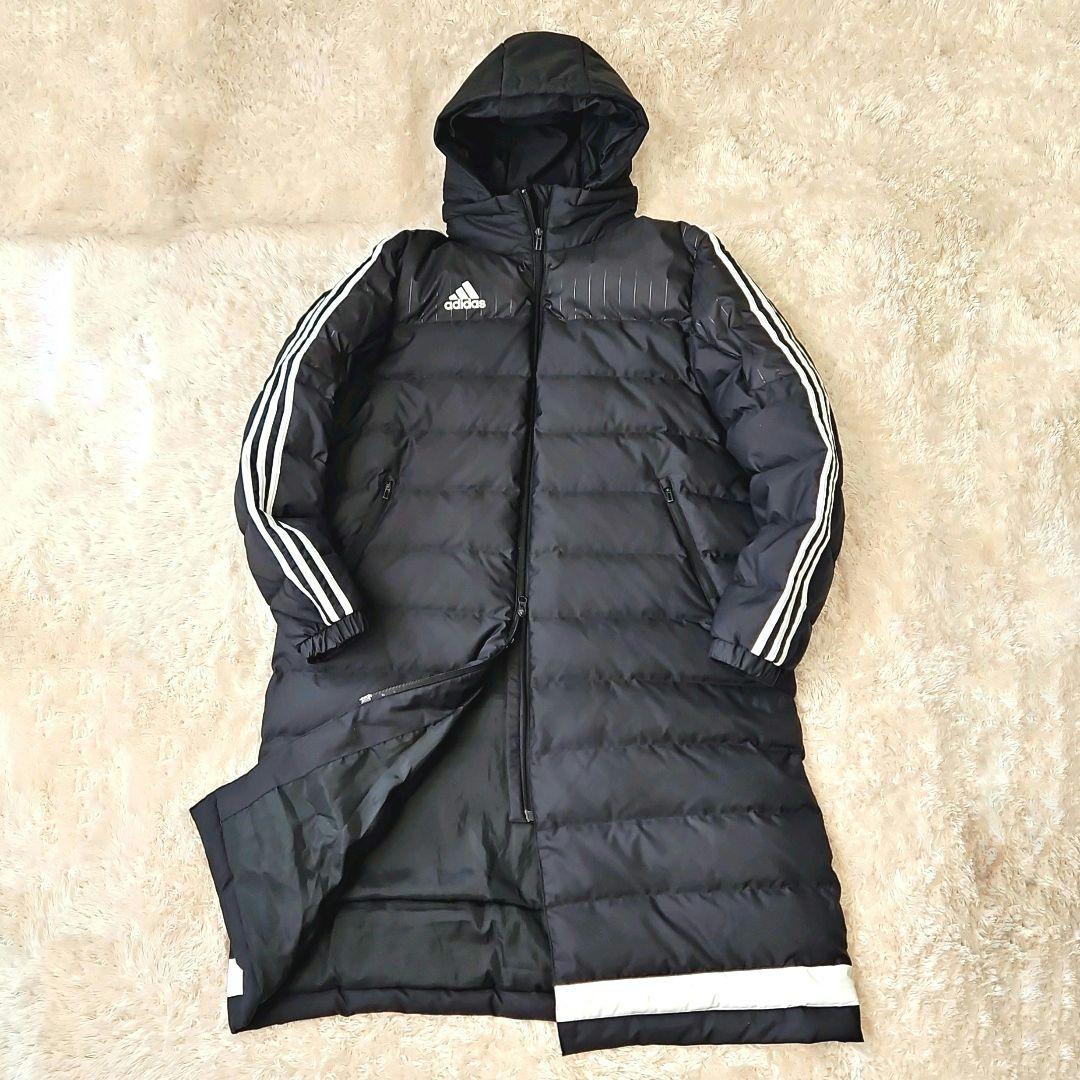 売約済☆美品☆adidas アディダス ロングダウンコート ベンチコート O