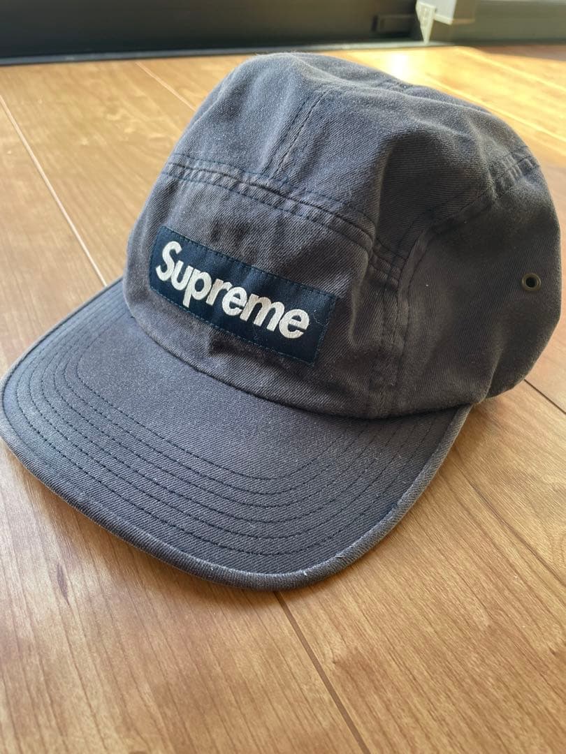 帽子 Supreme washed chino camp navy cap Supreme Washed Chino Twill Camp Cap (SS24) - $48