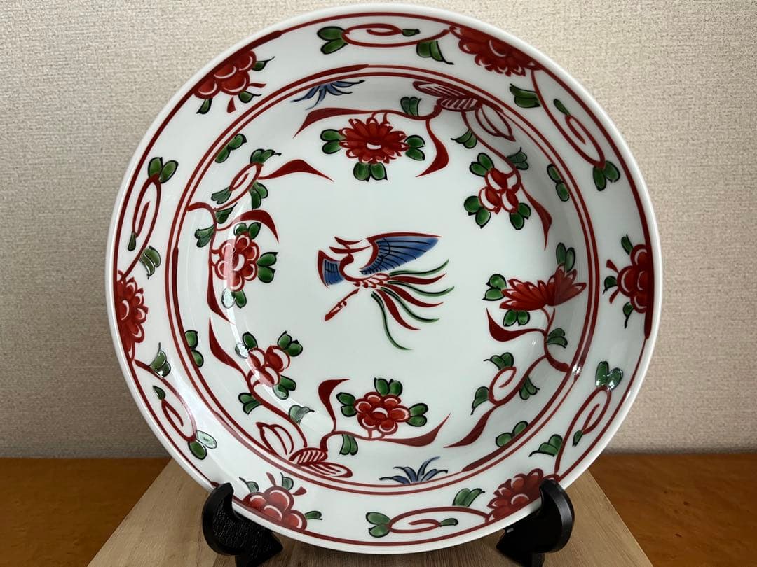 源右衛門　赤呉須花鳥　鉢 赤呉須花鳥 鉢 ｜ 有田焼の源右衛門窯公式オンラインショップ