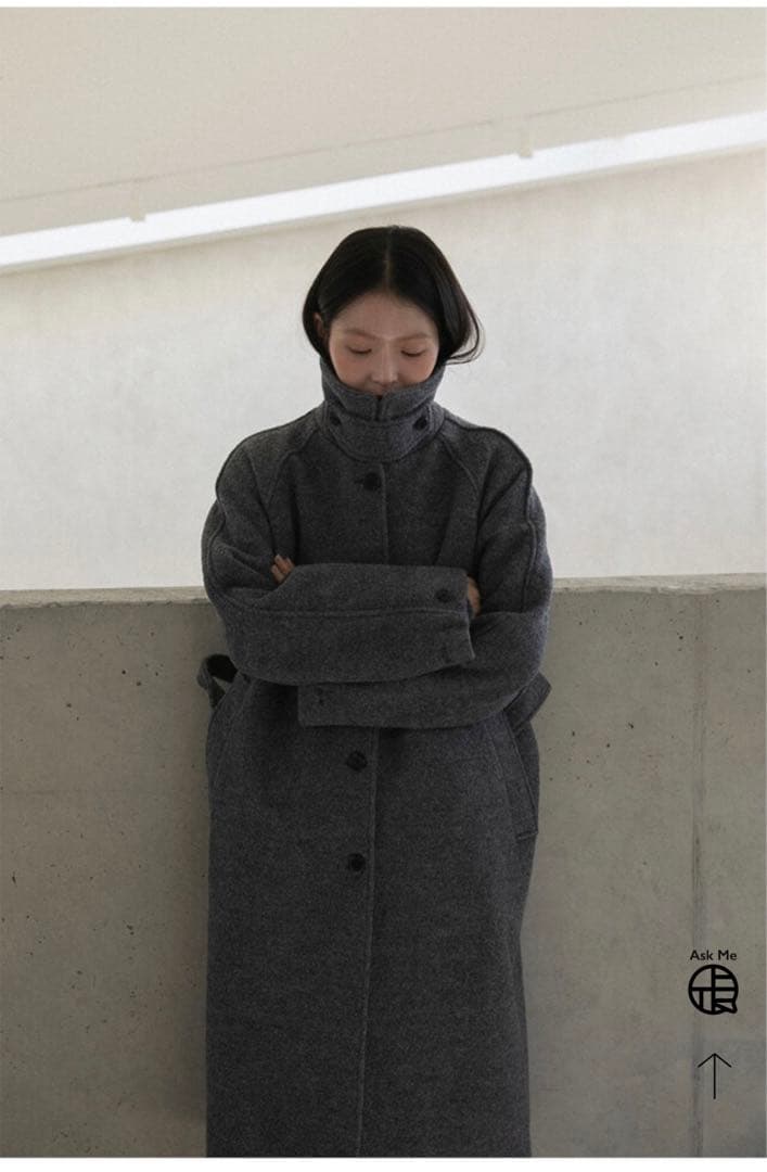 最終値下げ】ohotoro Tangled Alpaca Coat gray - メルカリ