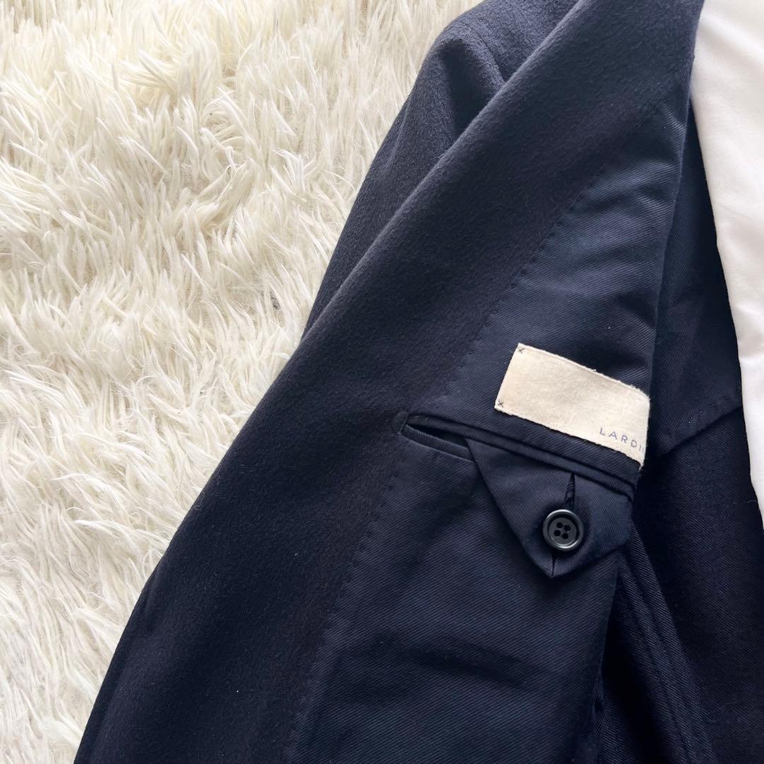 <美品> LARDINI サルトリア カシミヤ100% ネイビー ジャケット46 美品> LARDINI サルトリア カシミヤ100% ネイビー ジャケット46 - メルカリ