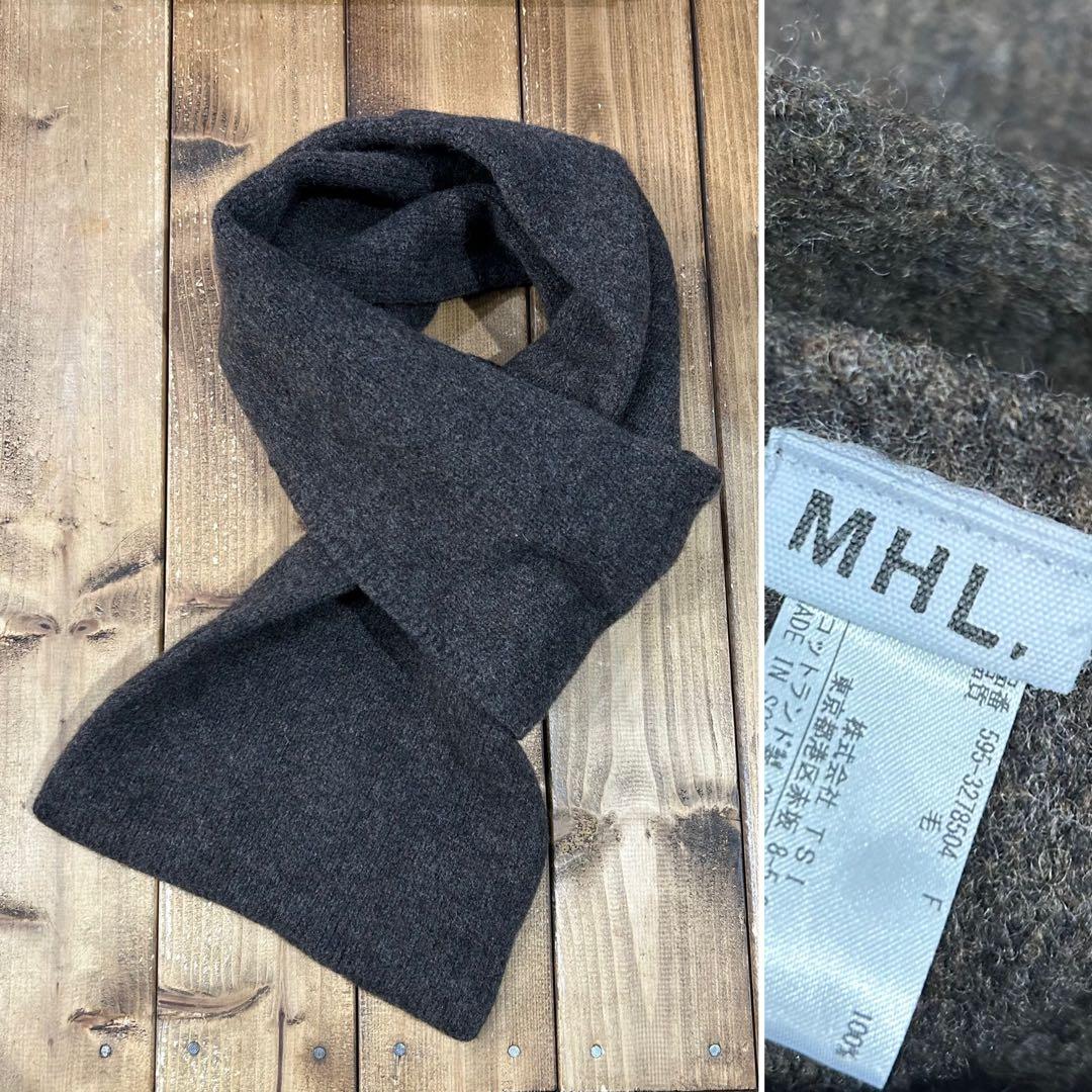 極美 23AW MHL. PULL THROUGH SCARF マフラー エムエイチエル MHL. MHL PULL THROUGH SCARF （YELLOW