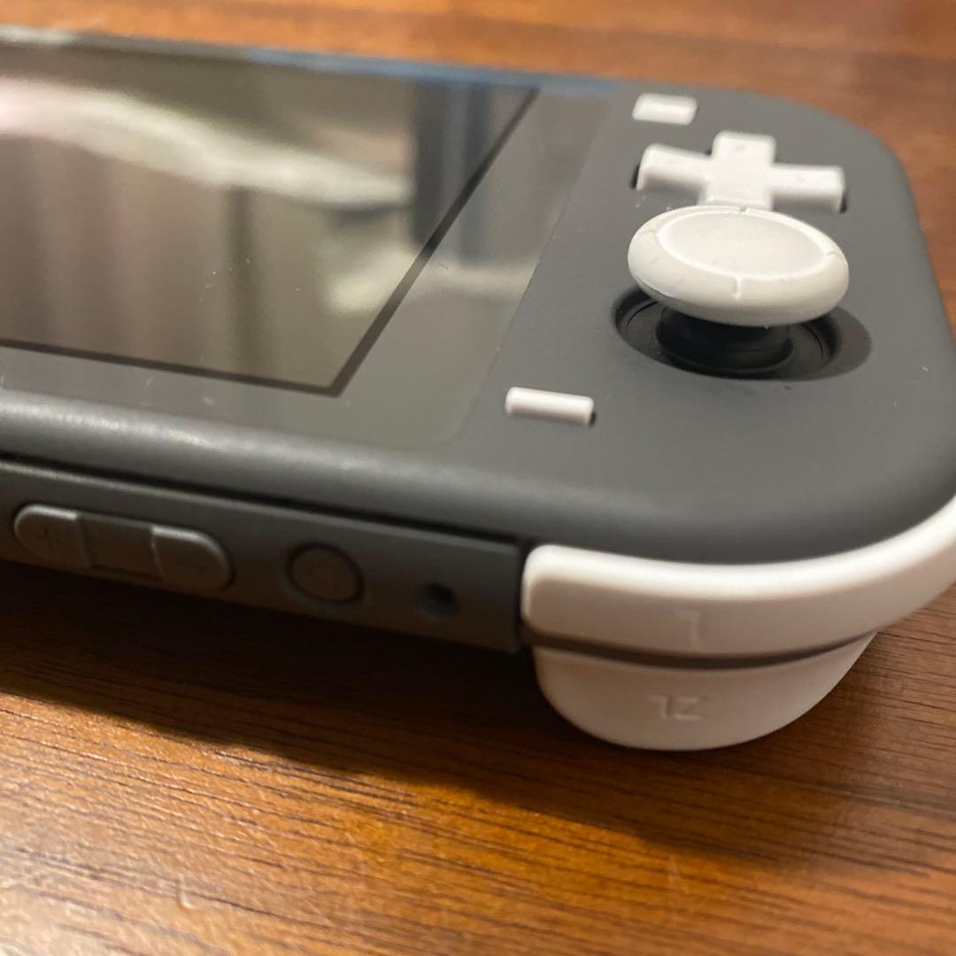 ジャンク品 Nintendo Switch Lite グレー ACアダプター付きNintendo