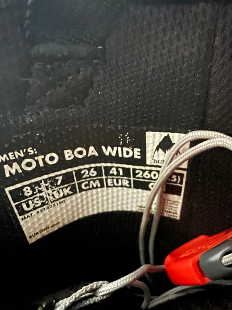 スノーボード BURTON MOTO BOA WIDE 26.0cm