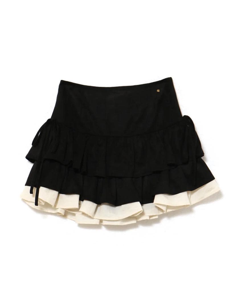 【残り1点】andmary Mel gather skirt black S ANDMARY】Mel gather skirt