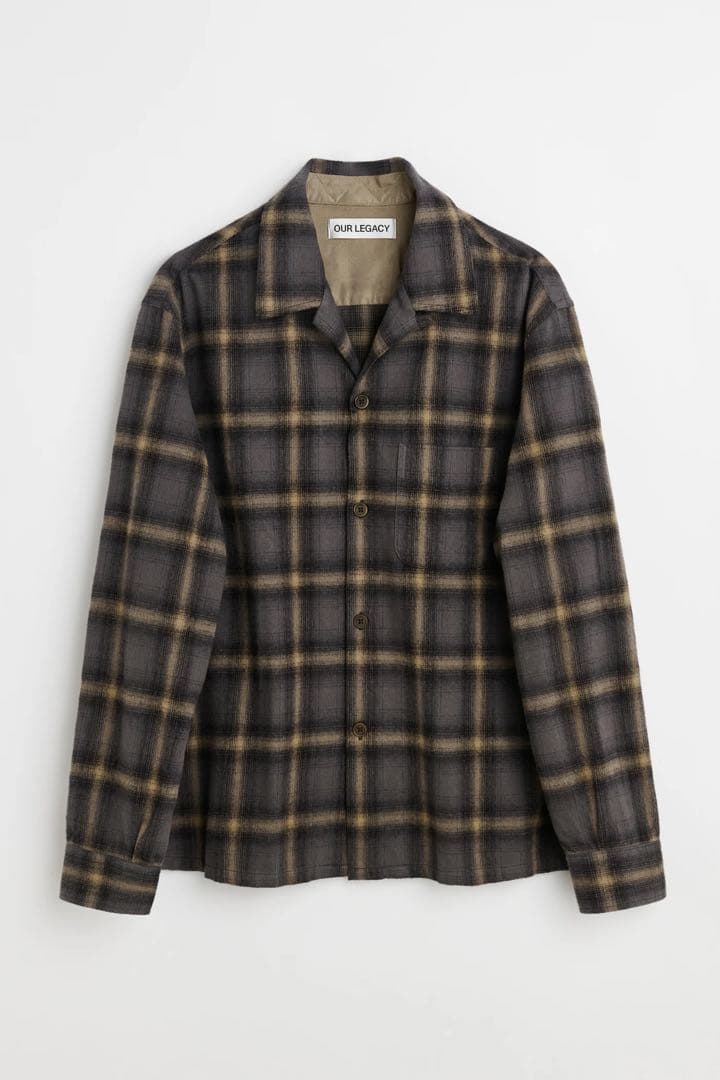 トップス OUR LEGACY HEUSEN SHIRT 48 Our Legacy Heusen Shirt - Oyster Check | Garmentory