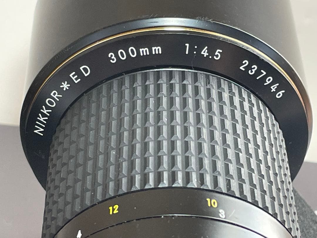 Nikon NIKKOR*ED 300mm F4.5 フィルター 箱 ポーチ