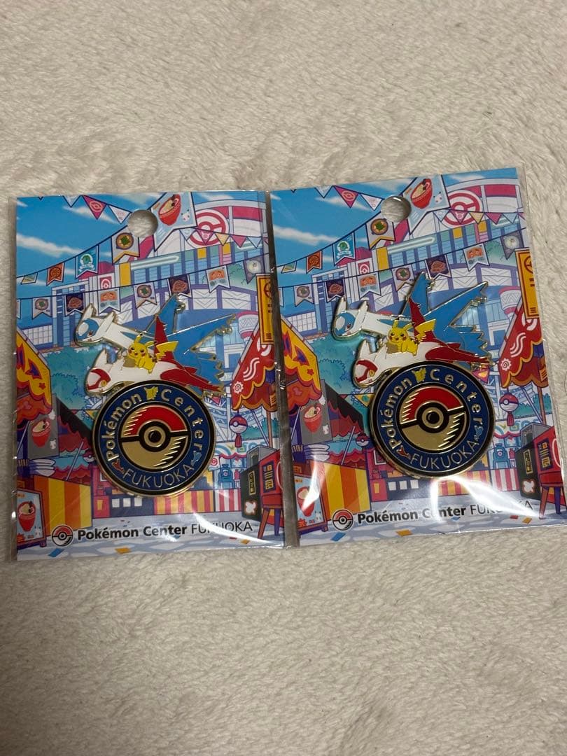 ポケモンセンター フクオカ限定 ロゴピンズ 2個セット - メルカリ