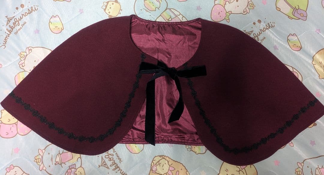 ロリータ ケープ付きファーコート 2L Aライン