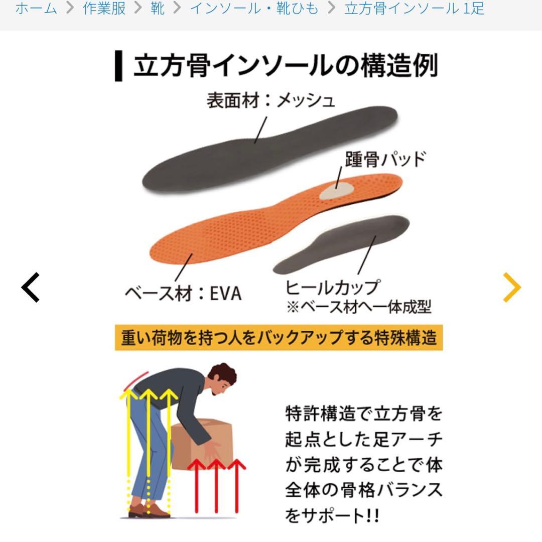 ワークマン 立方骨インソール - メルカリ
