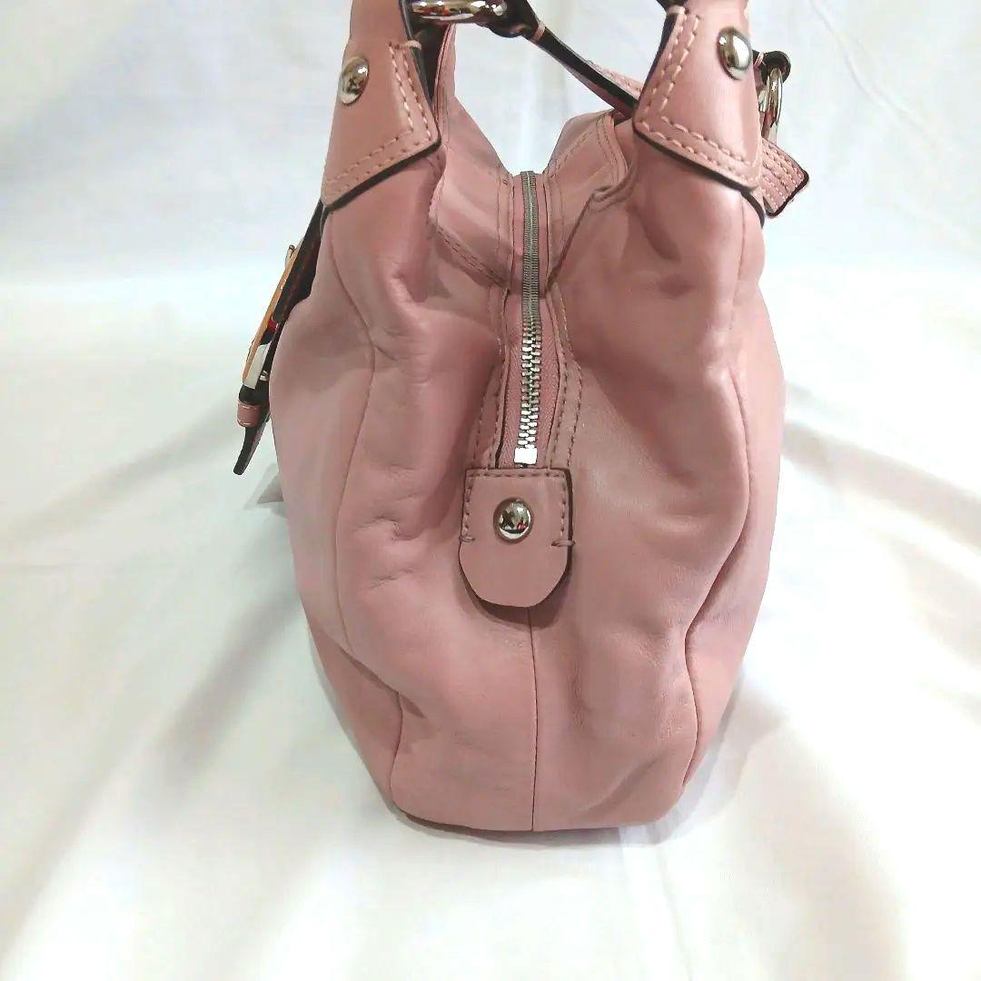 希少 コーチ ハンド ショルダーバッグ ソーホー レザー ホーボーピンクy2k