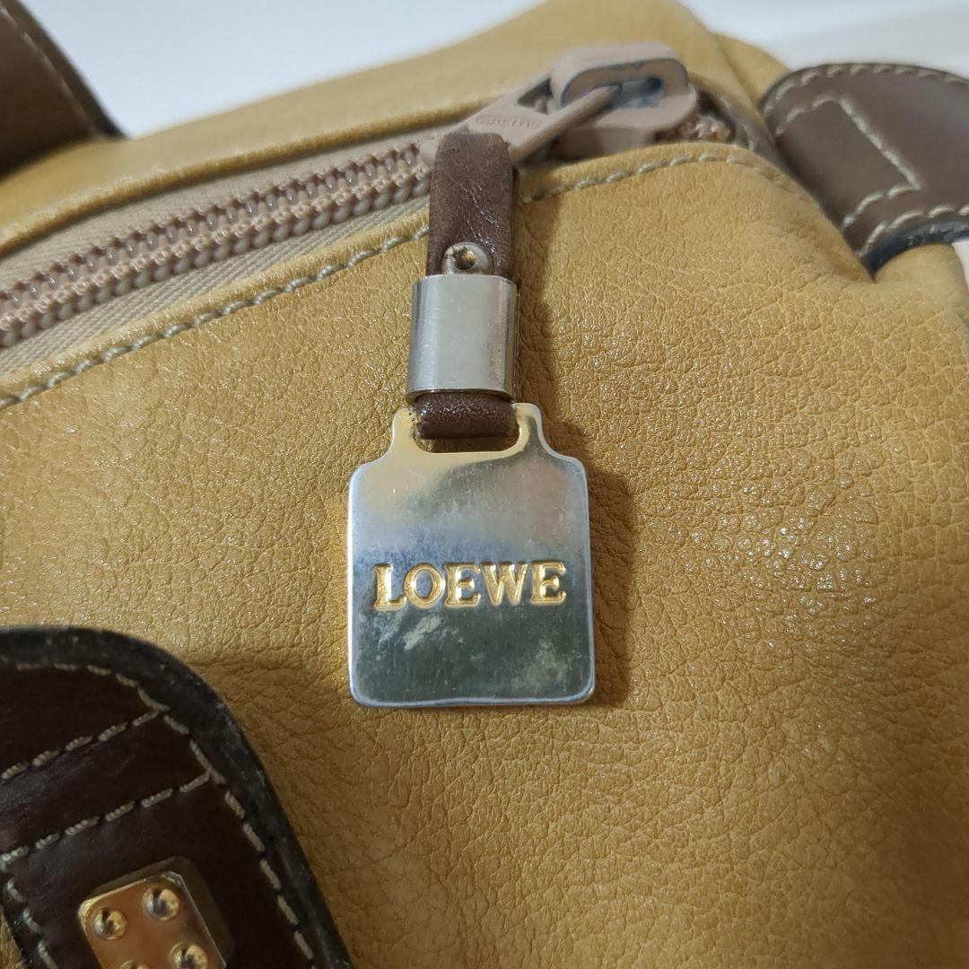 LOEWE ロエベ アナグラム ボストンバッグ スペイン製 90sVintage