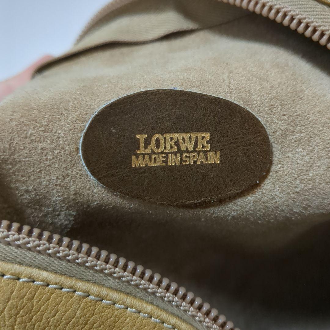 LOEWE ロエベ アナグラム ボストンバッグ スペイン製 90sVintage