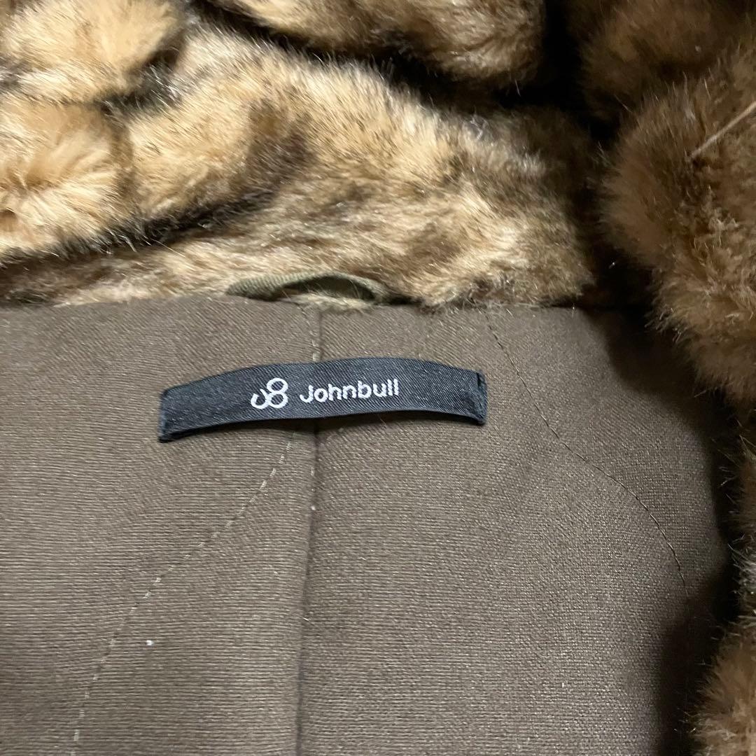 Johnbull アビエイターコート LL カーキ ラクーンファー付 美品 JOHN