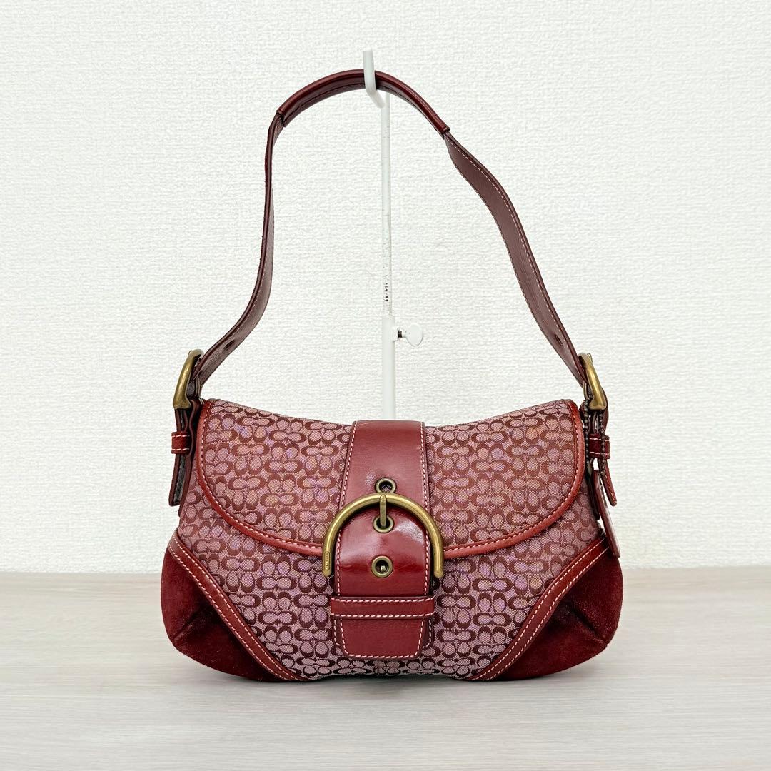 Coach Soho RED Signature Shoulder Bag