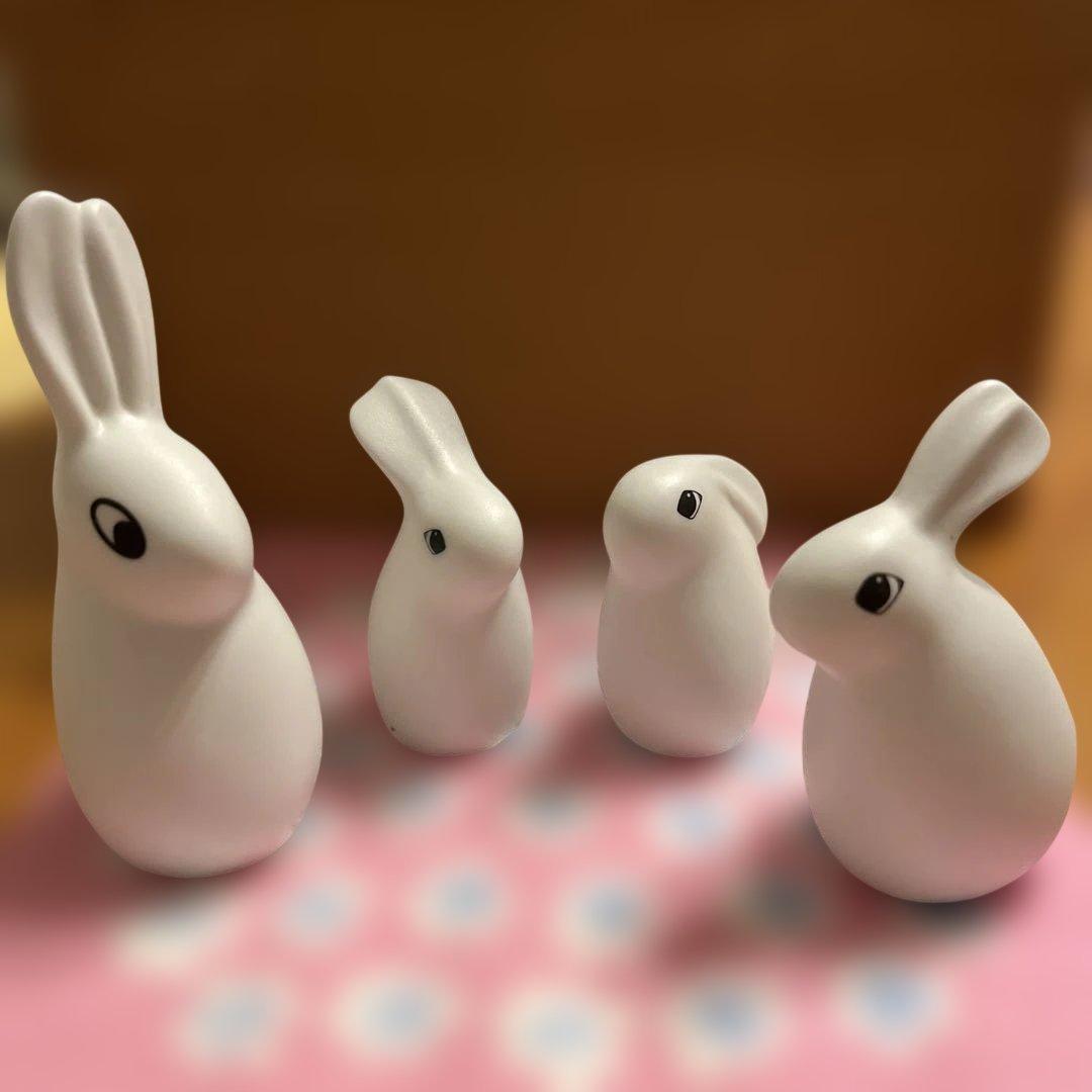 アラビアARABIA ヘルヤ うさぎバニ4体 ケース付き - メルカリ