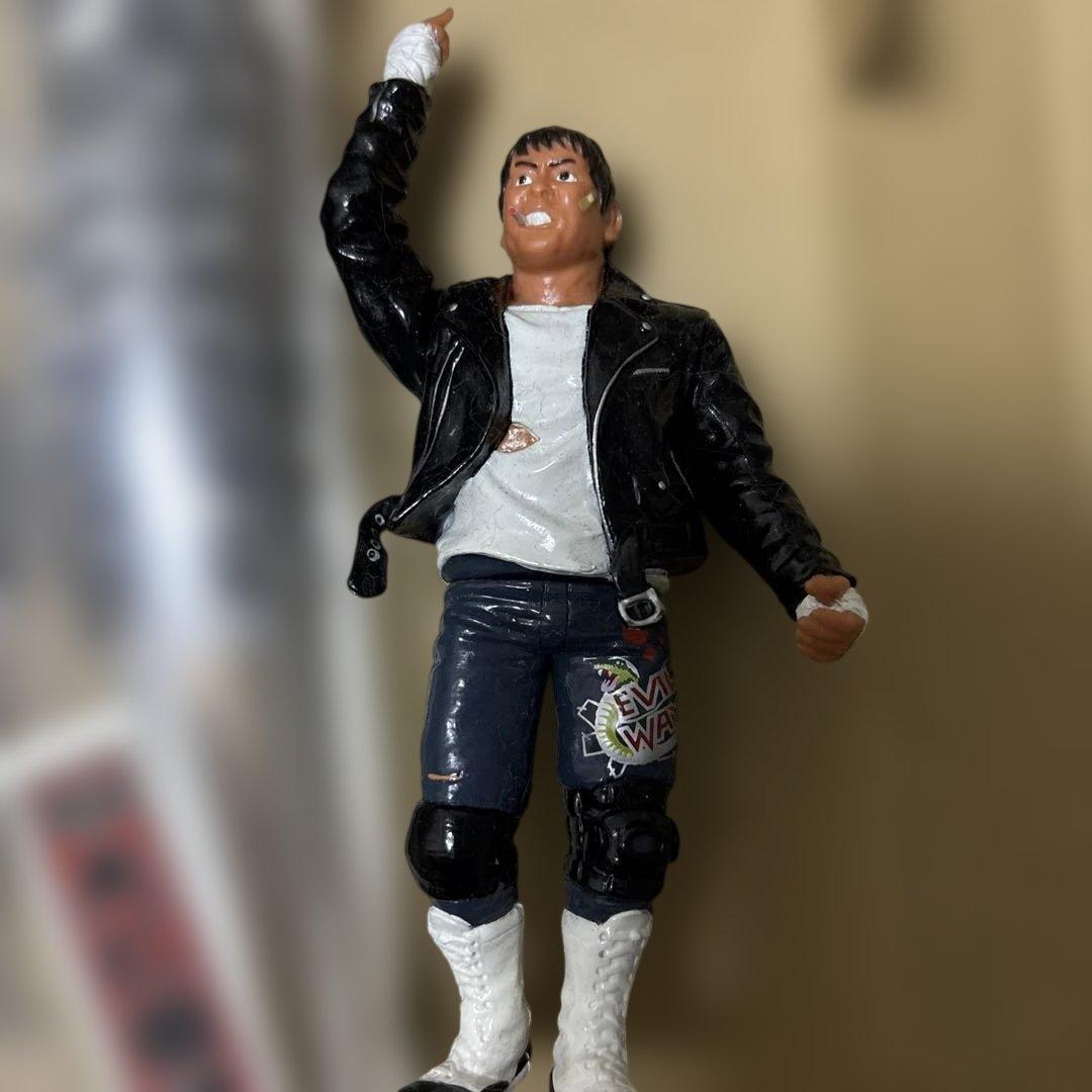 邪道 大仁田厚 フィギュア2体 ミニチュア有刺鉄線バット プロ格