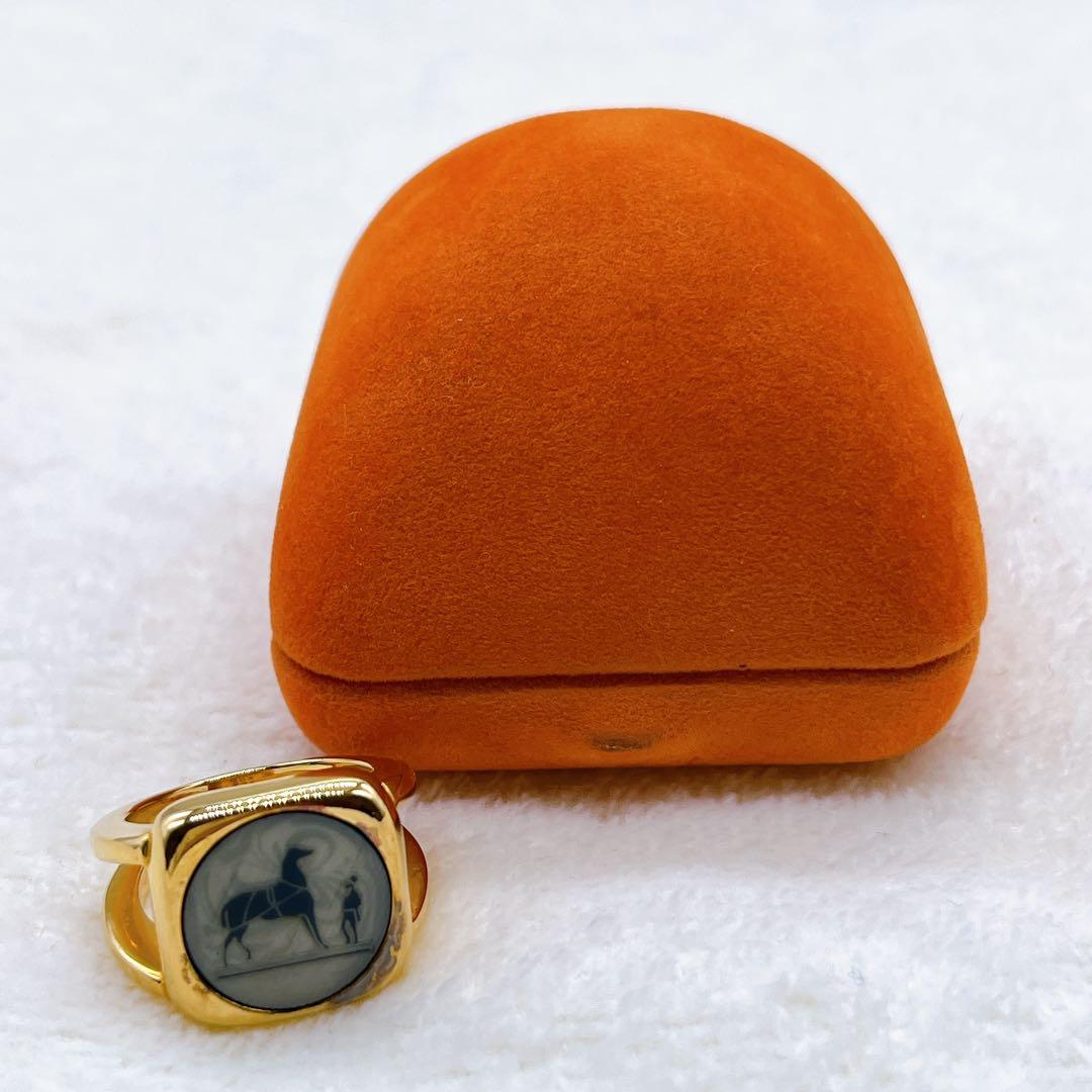 エルメス】コロゾリング #55 馬車 ゴールド ヴィンテージ 純正ケース付