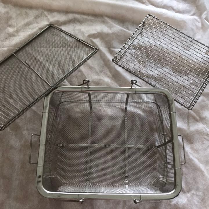 辻和金網 ふた付き干しかご