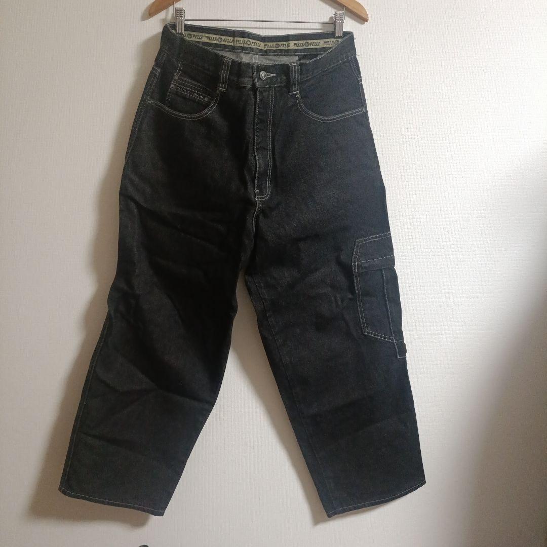 PELLE PELLE ダークデニム カーゴパンツ 34 Pelle Pelle” Corduroy Cargo Pants W42 L34 ペレペレ コーデュロイ
