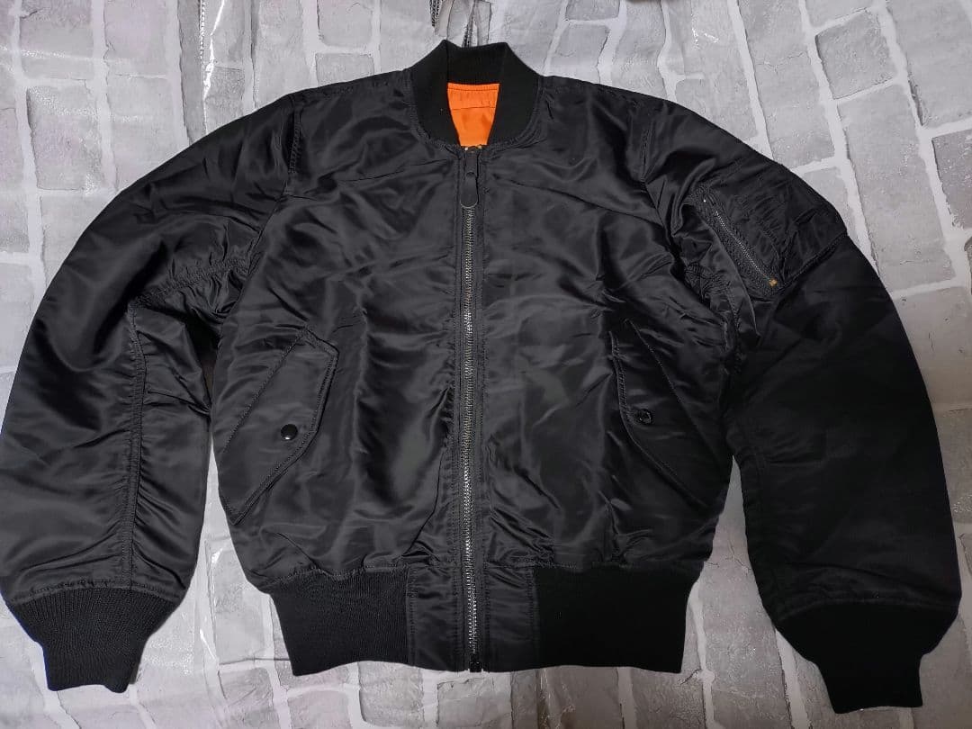 キヨナガ＆コー】【Mサイズ】【アルファ】【MA-1】【ブラック【コラボ