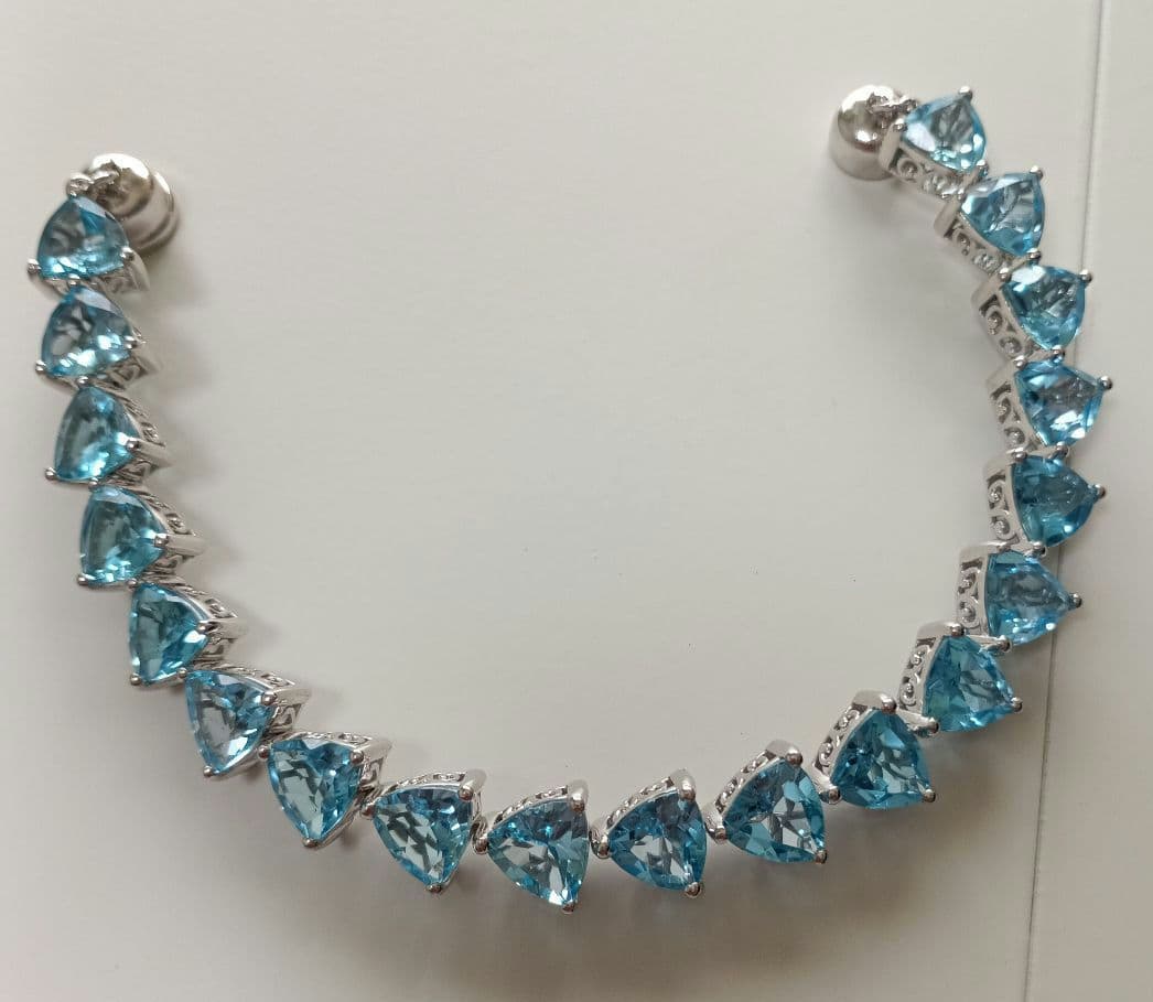 .*様 34.00ct SVスイスブルートパーズブレスレット“La brilla