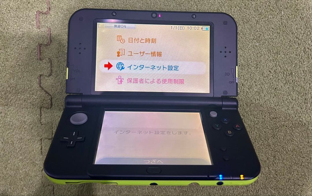 美品Newニンテンドー3DS LL ライム×ブラック - メルカリ