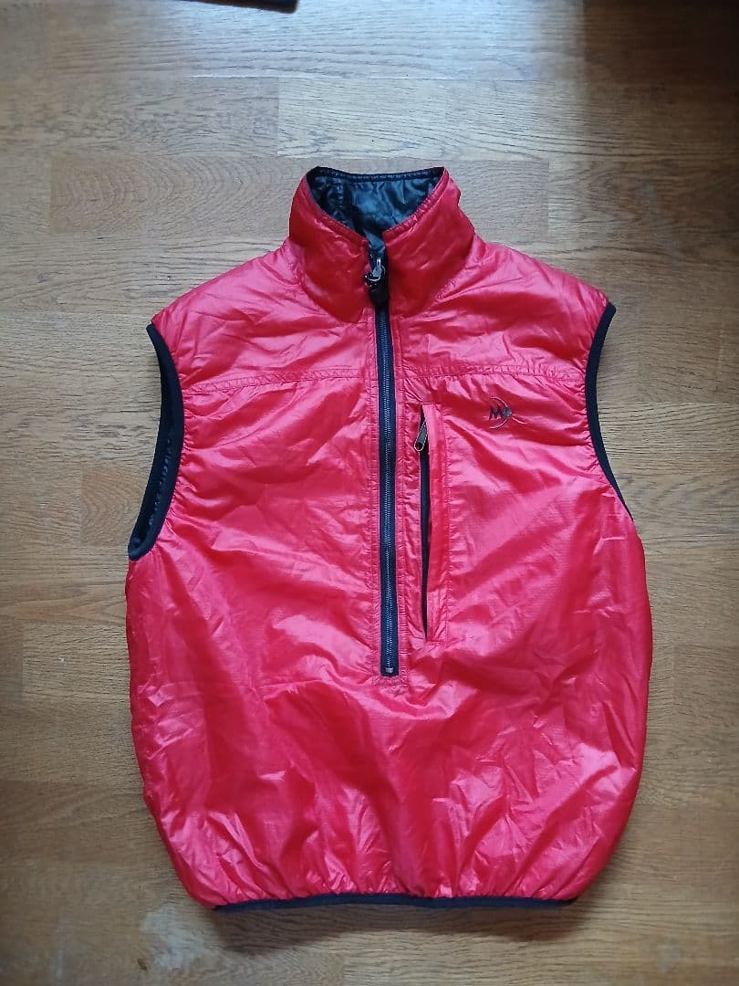 90s MOONSTONE パッカブルリバーシブルハーフジップパフベスト 中綿