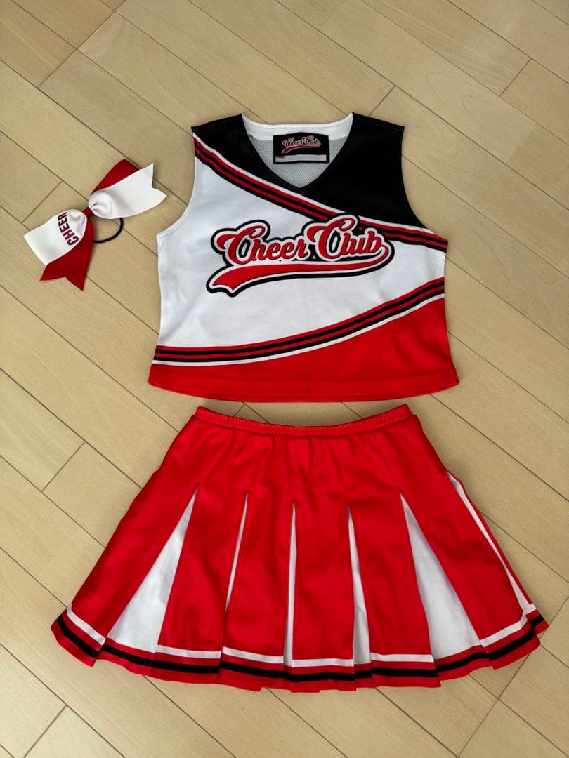 Cheer Chub チアクラブ ユニフォーム　上下Sサイズ　リボン有り レンタルチアユニフォーム RU-04（レディースサイズのみ）｜商品詳細