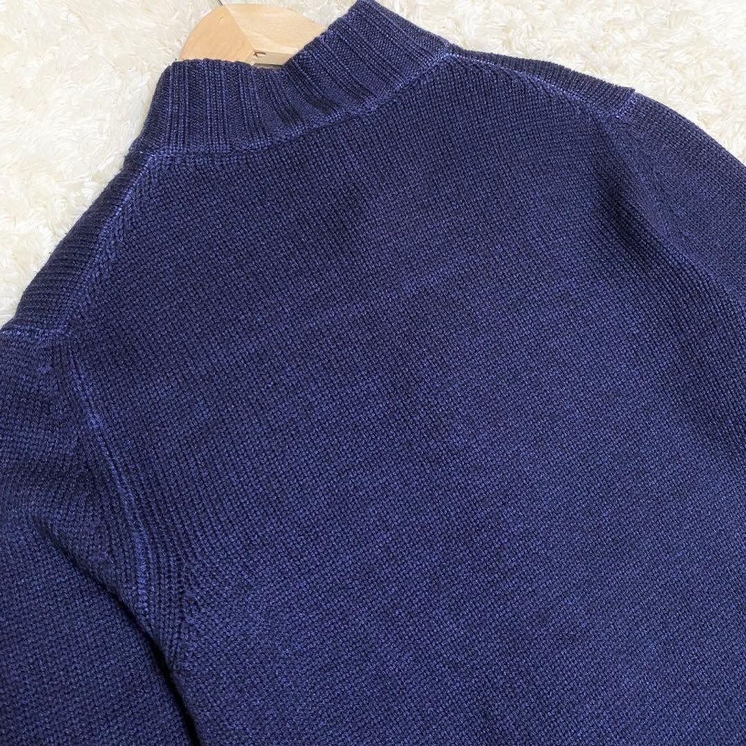 美品✨ BAFY ドライバーズニット イタリア製 スタンドカラー ネイビー