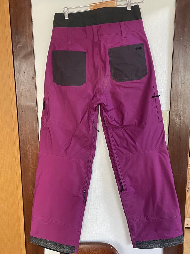 green Clothing スノーボードパンツ L 紫 スポーツ ウィンタースポーツ