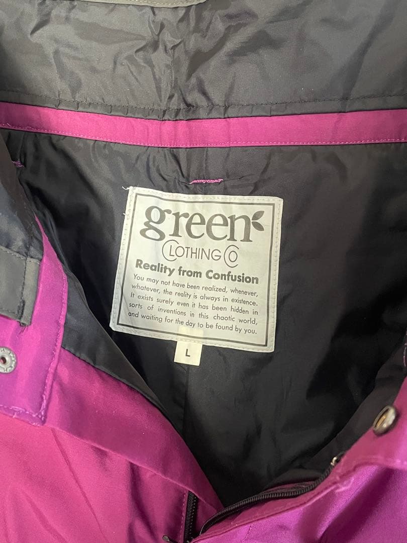 green Clothing スノーボードパンツ L 紫 スポーツ ウィンタースポーツ
