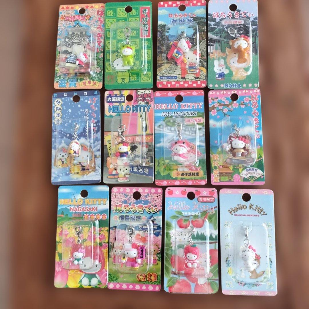 ③ハローキティ 地域限定 ファスナーマスコット 12個セットまとめ売り