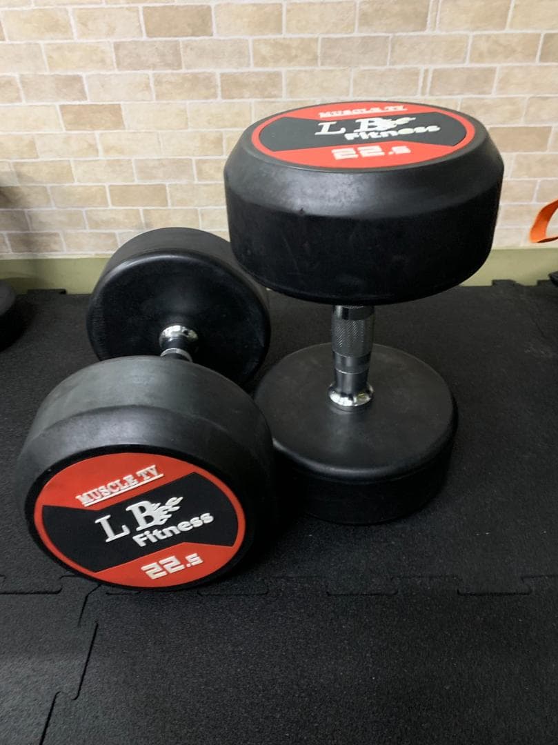 半額 ラバーダンベル 25kg 2個