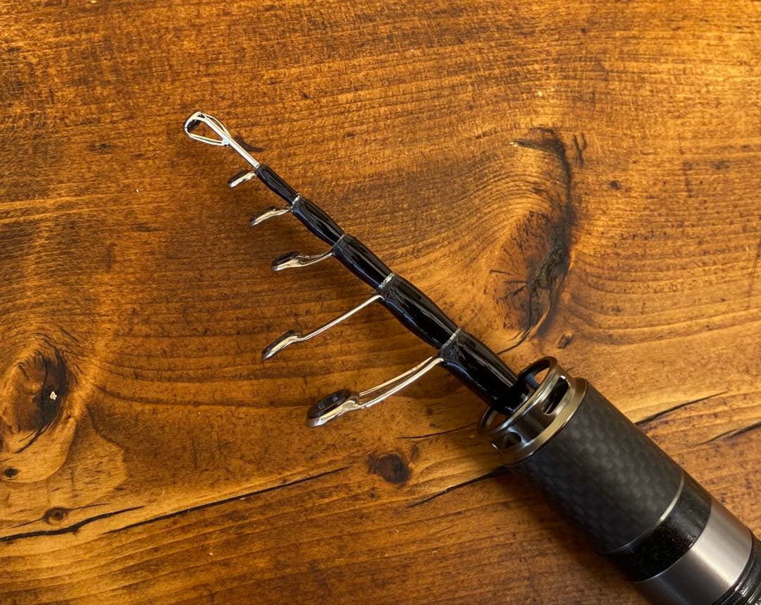 釣り竿セット テレスコロッド 超軽量 カーボンロッド トラウトロッド