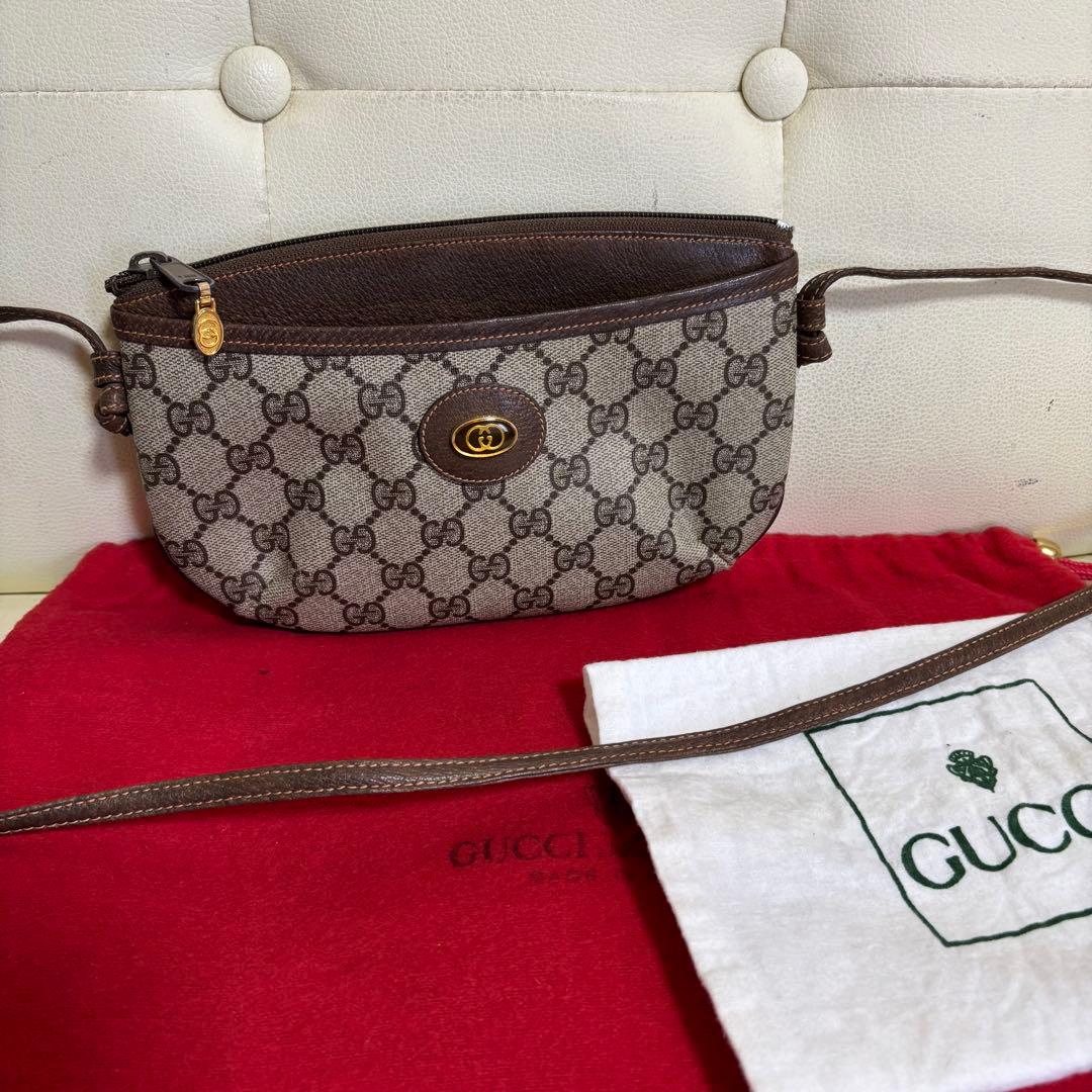 極　美品　付属品あり　GUCCI オールド　グッチ　ミニ　ショルダー　バッグ GUCCI（グッチ） オールドグッチ シェリーライン ショルダーバッグ