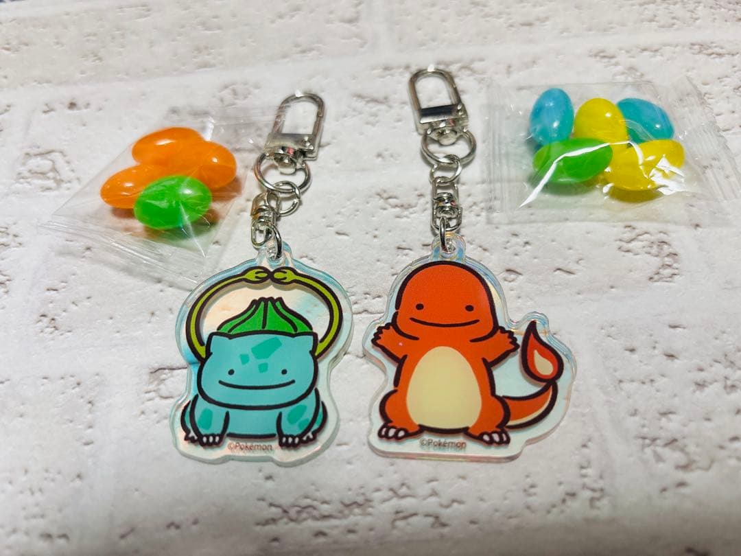 5袋セット✴︎へんしん メタモン アクリルキーリング・韓国限定 CU