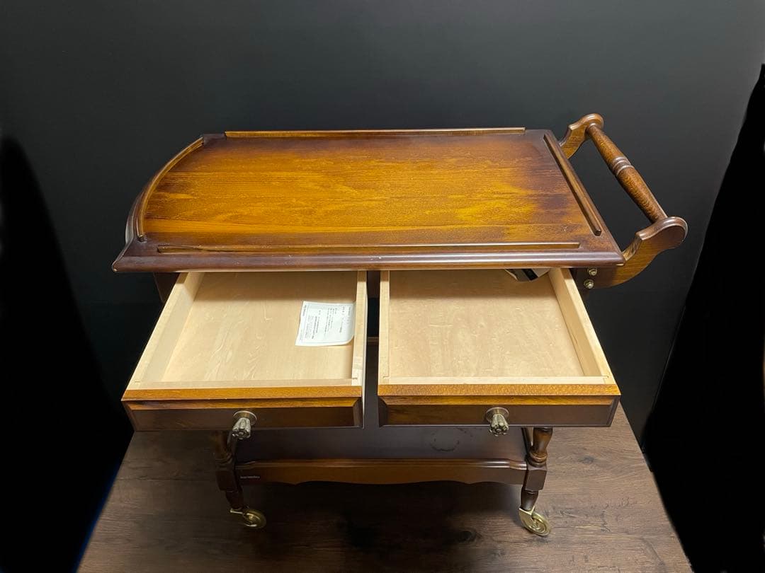 Ponyo 専用 カリモク家具 コロニアル キッチンワゴン オールドカリモク