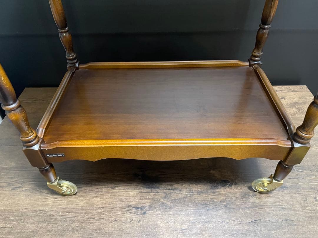 Ponyo 専用 カリモク家具 コロニアル キッチンワゴン オールドカリモク