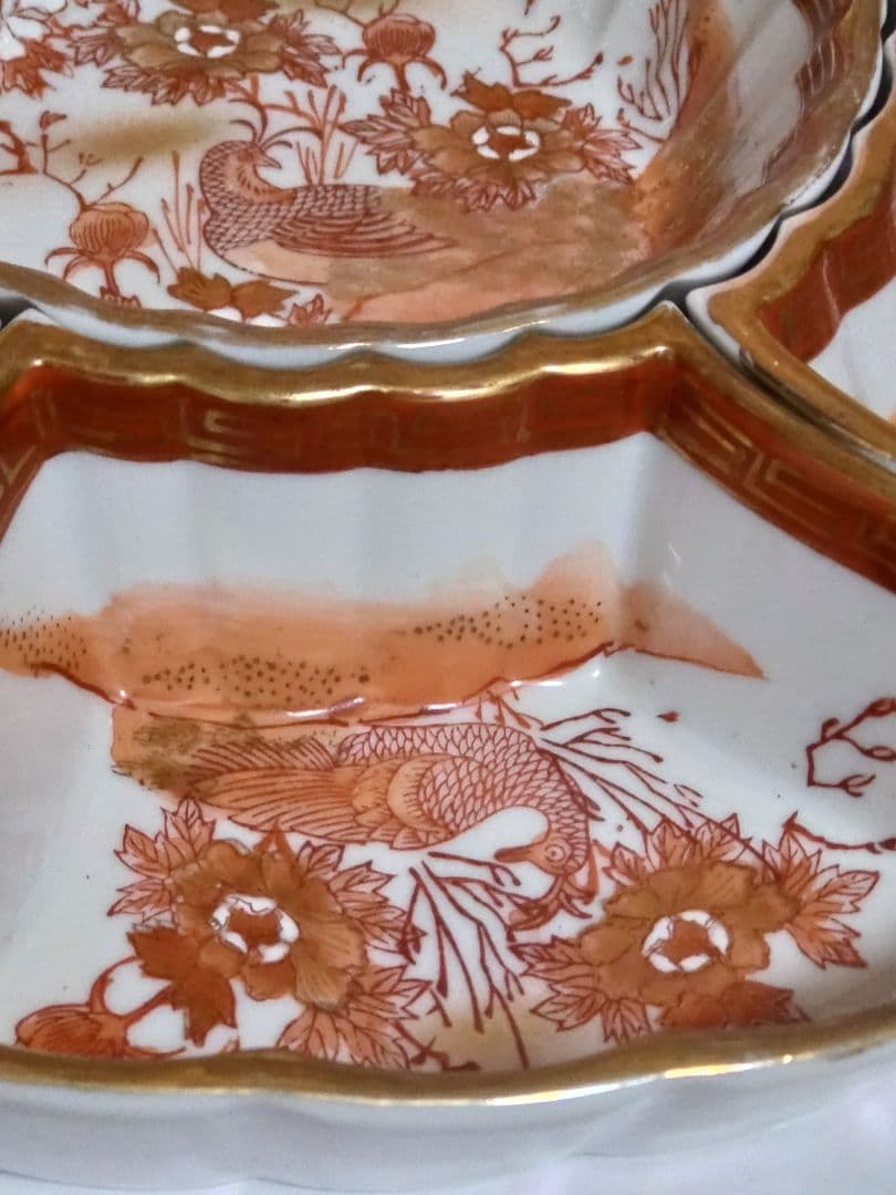 九谷焼 金彩赤絵九谷 板山造 組物鉢 - メルカリ