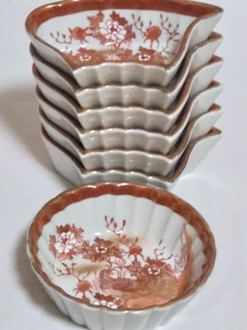 九谷焼 金彩赤絵九谷 板山造 組物鉢 - メルカリ