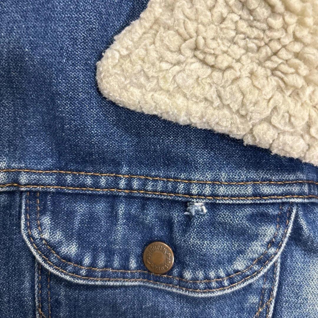 80年代 USA製 希少サイズL ラングラーデニムボアジャケット