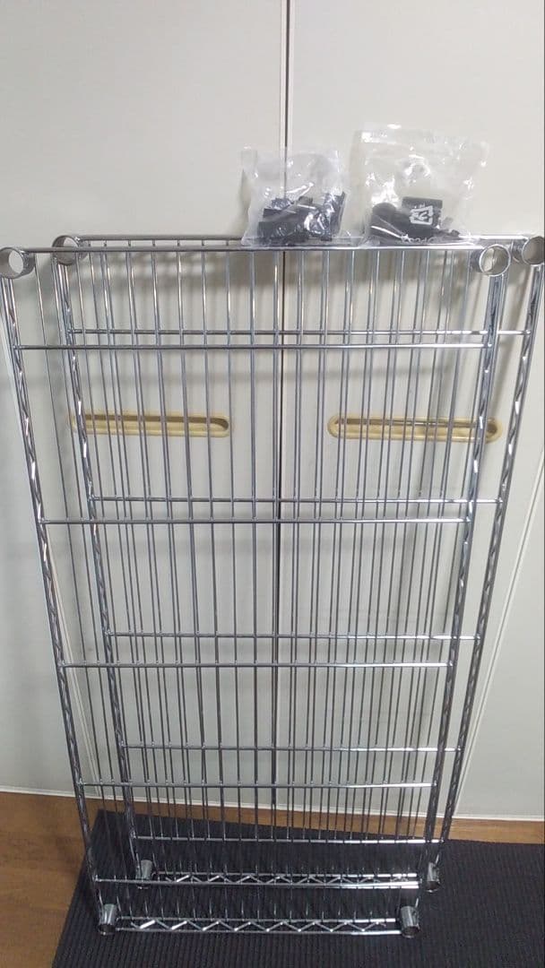 エレクター 送料込み 120✖60棚板2枚＋未使用スリーブ スチールラック
