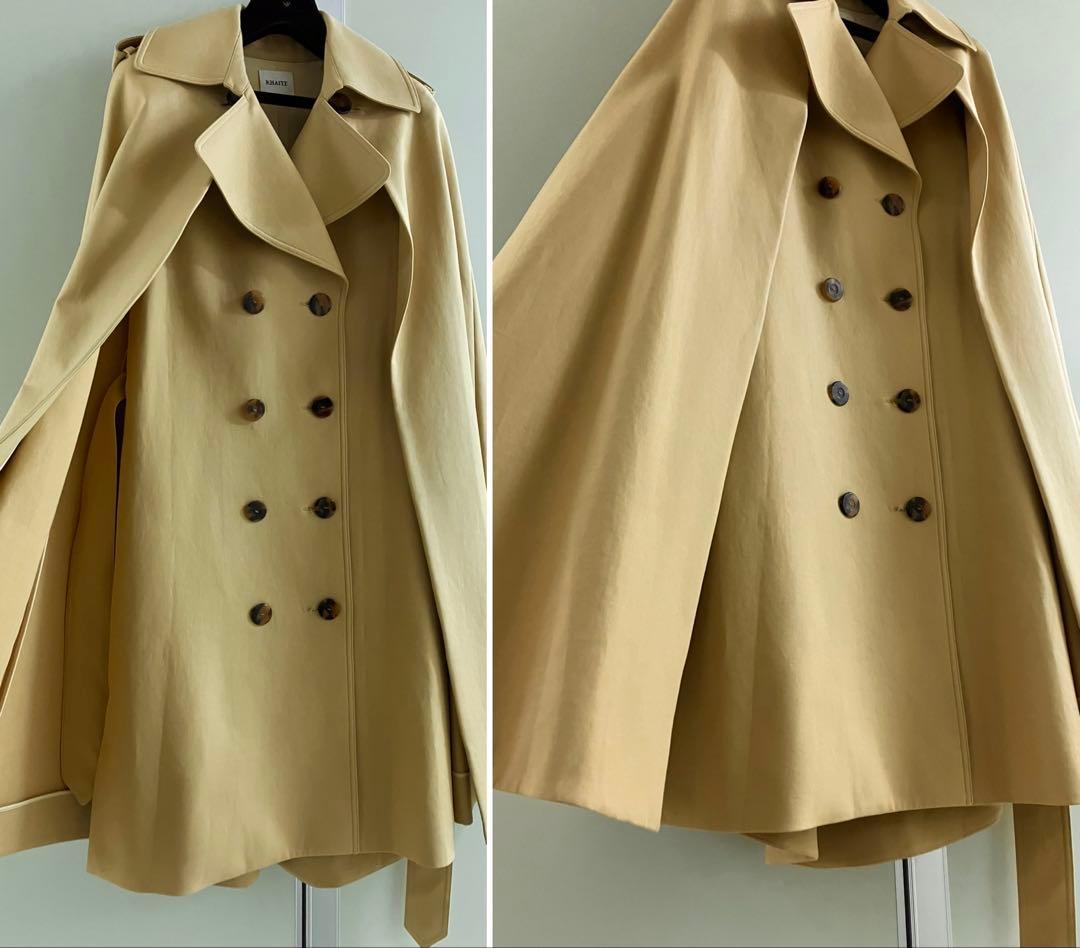【KHAITE】\"Donna\" cape-effect trench coat